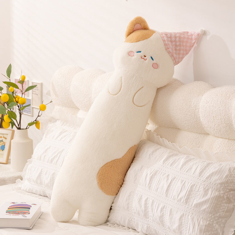 Plush neck roll with kitten motif Bowlift