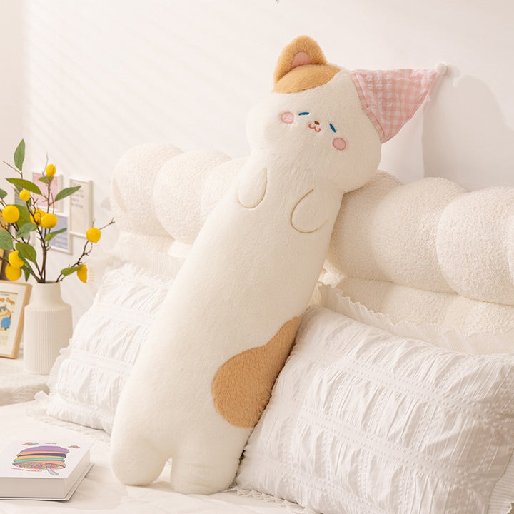 Plush neck roll with kitten motif Bowlift
