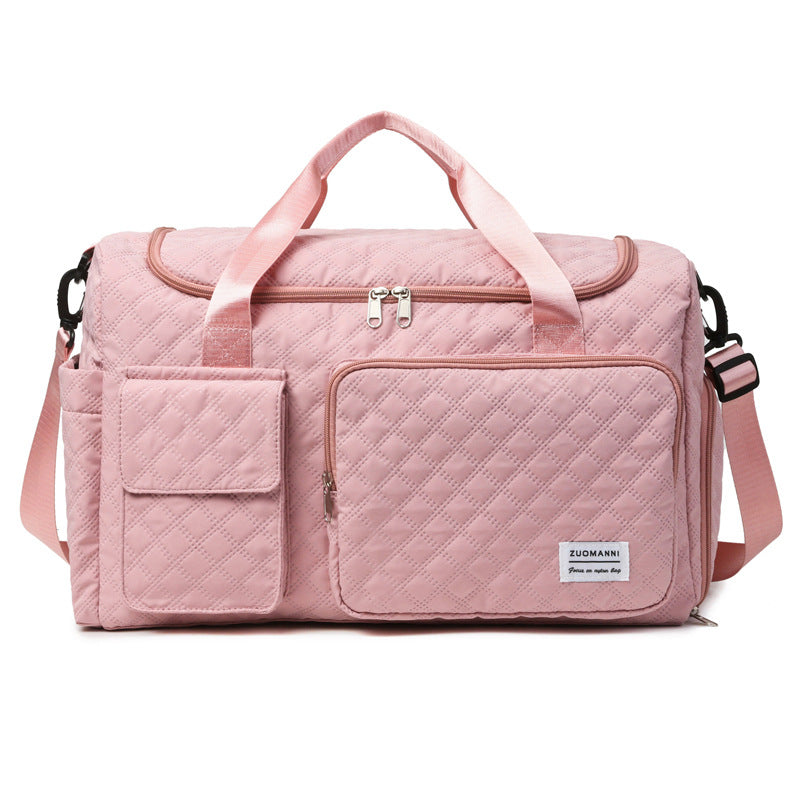 Spacious Sport Duffel Bag With Textured Surface Bowlift