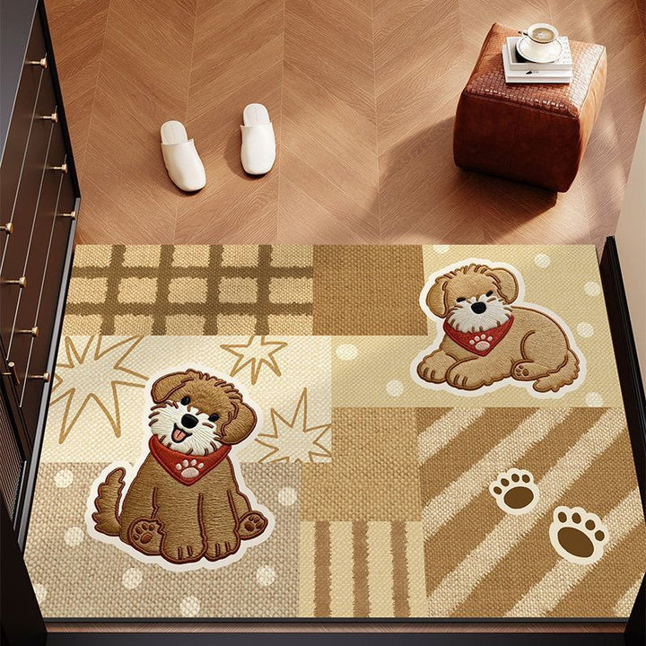 Playful Dog Themed Area Rug