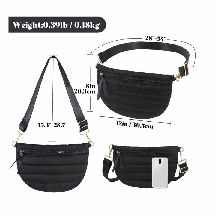 Practical shoulder bag with detachable shoulder strap Bowlift