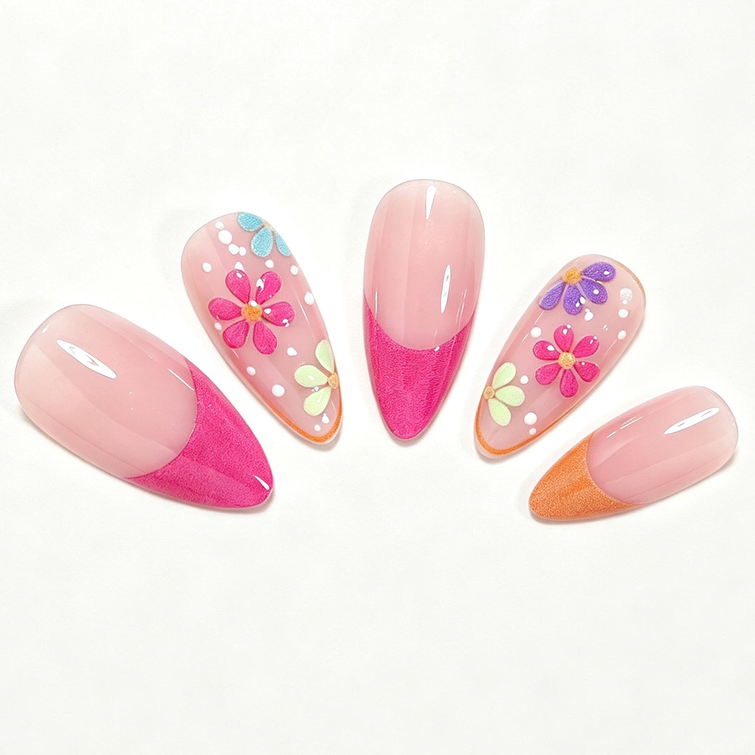 Floral Design Nail Art Kit Bowlift