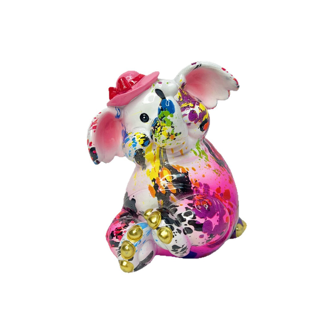 Artistic elephant figure with football motif Bowlift