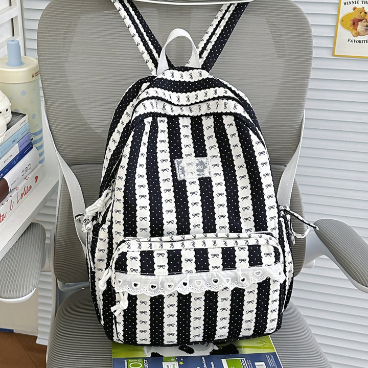 Stylish Floral Embroidered Backpack
