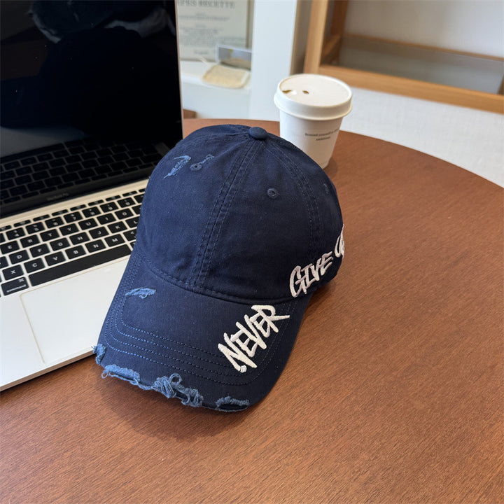Unisex Distressed Graphic Baseball Cap Bowlift
