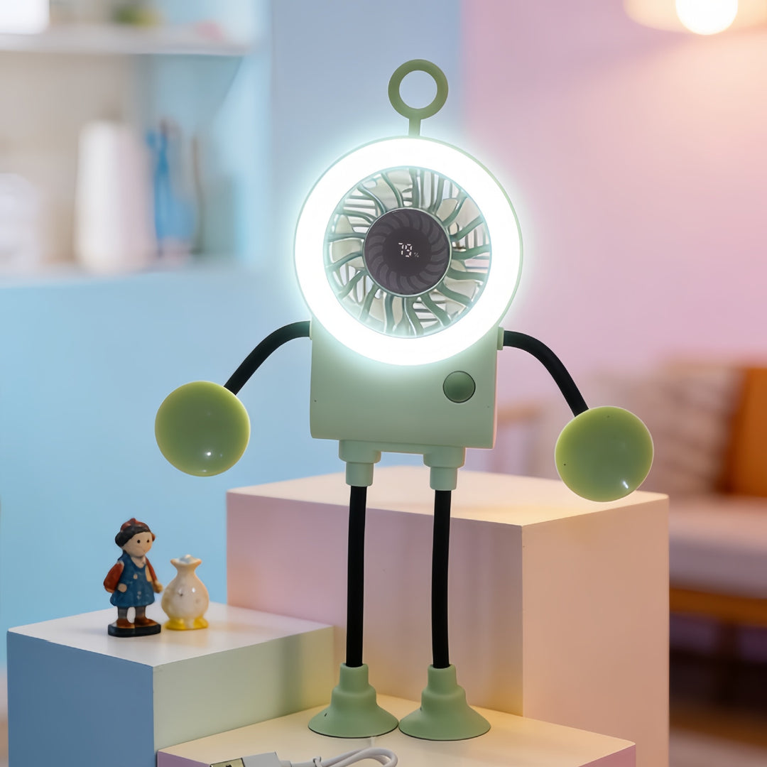 Unisex Creative Fan with integrated LED lighting Bowlift