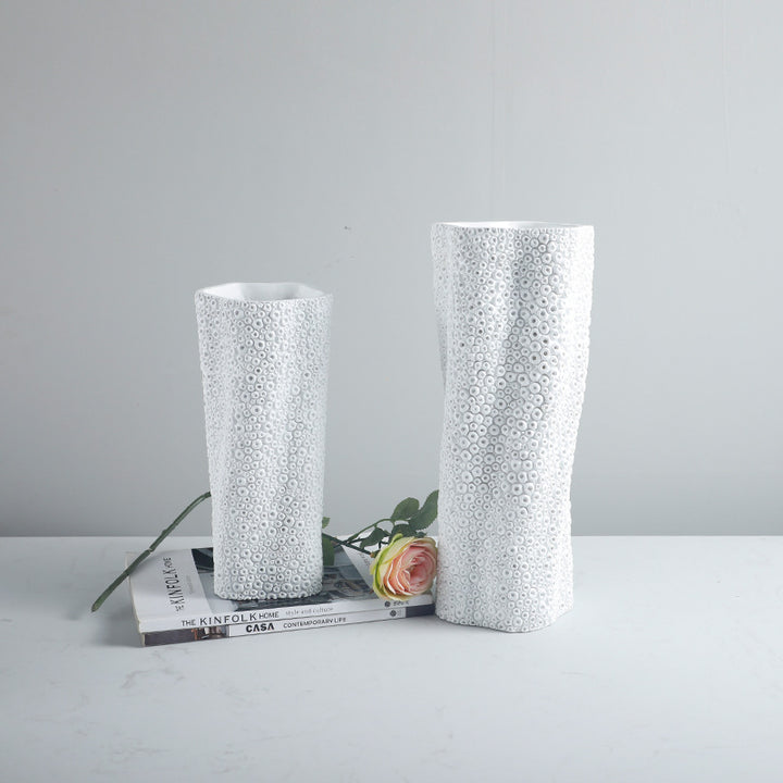 Textured Decorative Flower Vase