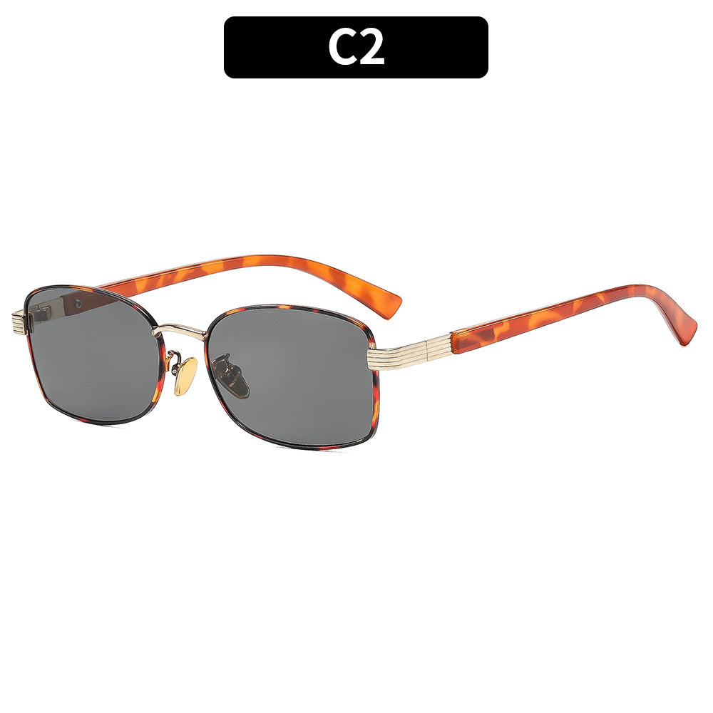 Modern Rectangular Frame Sunglasses