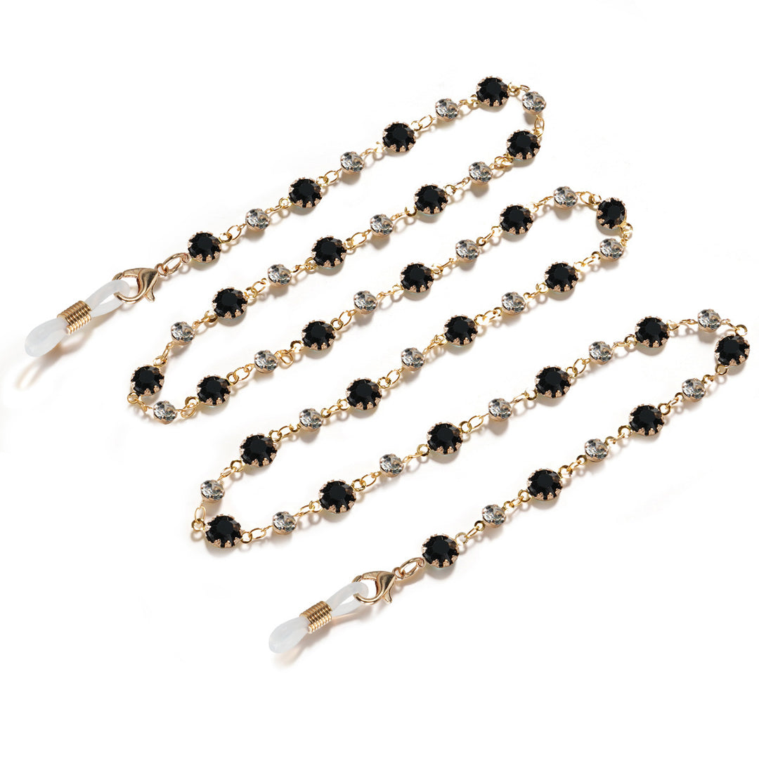 Elegant Gemstone Eyewear Chain Bowlift