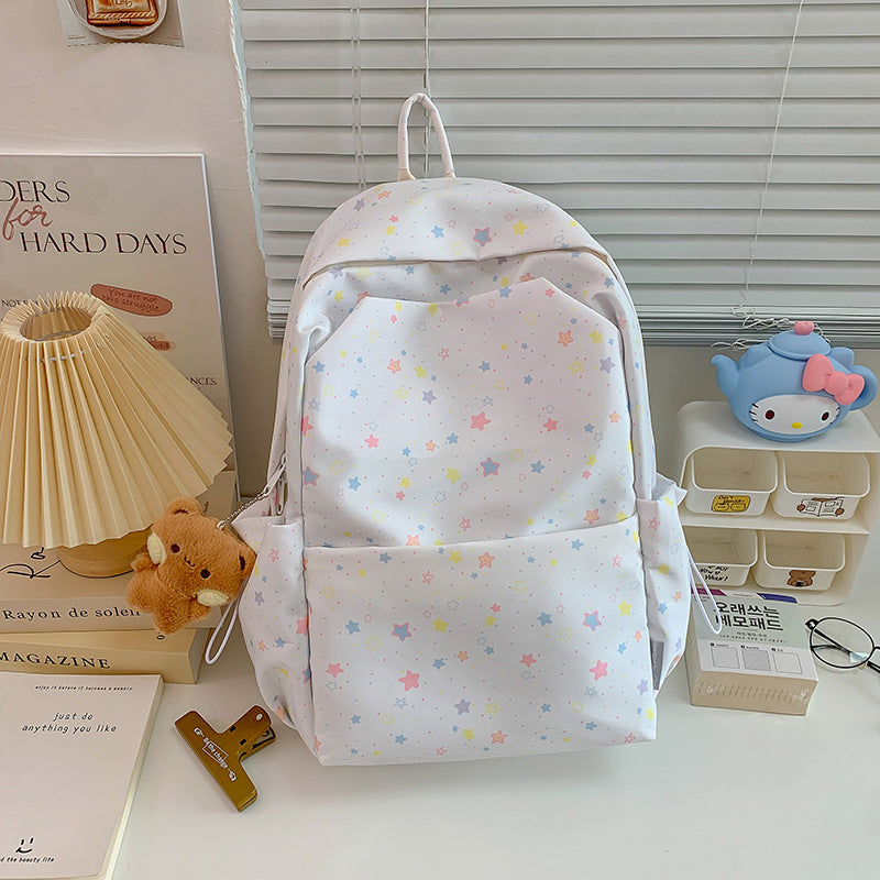 Whimsical Star Patterned Backpack