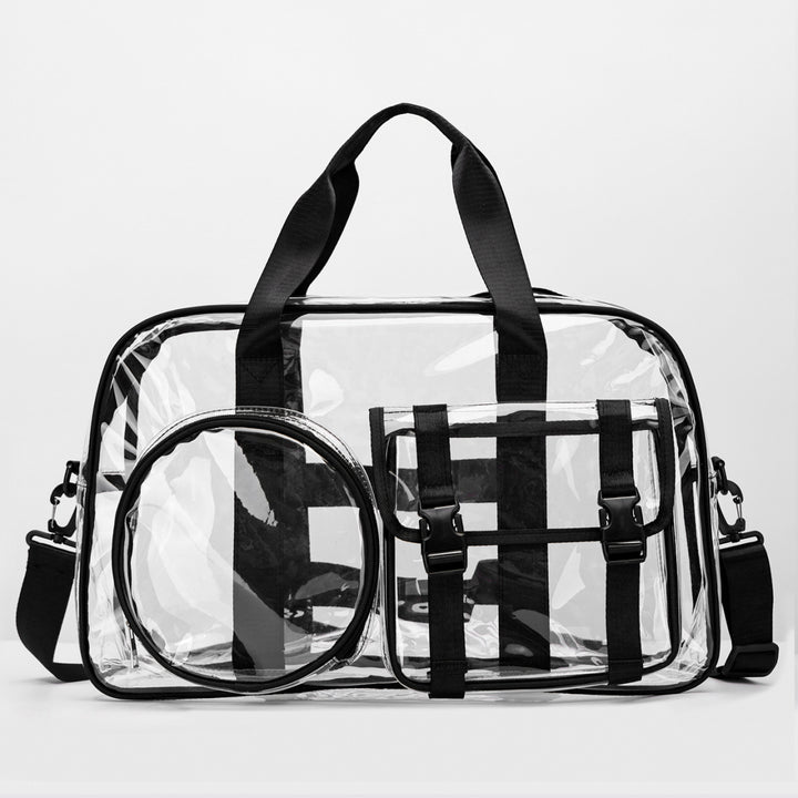 Transparent sports and travel bag with practical compartments Bowlift