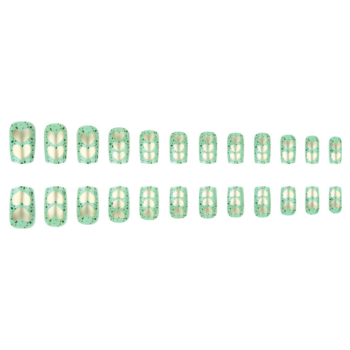 Artistic Heart-Embellished Nail Art Set Bowlift