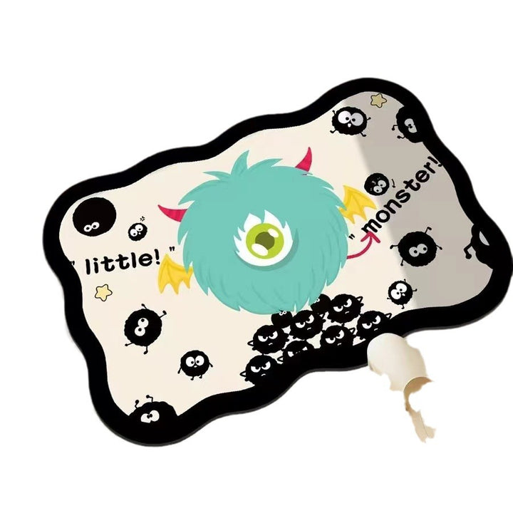 Playful Monster-Themed Bath Mat Bowlift