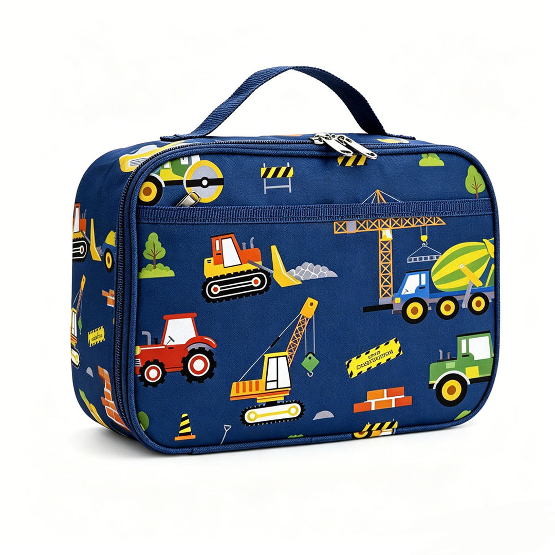 Insulated children's dinosaur lunch case with thermal lining and carry handle Bowlift