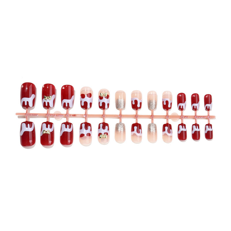 Festive Themed Press-On Nail Set Bowlift