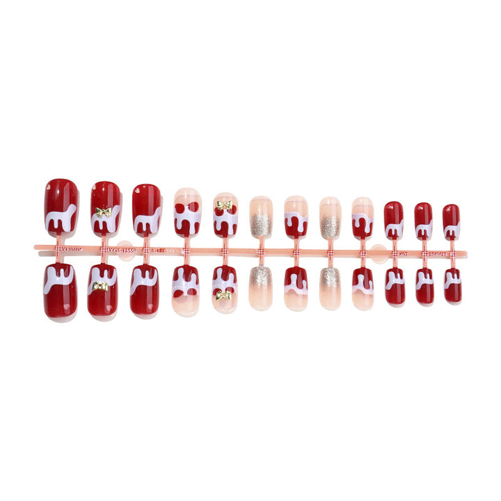 Festive Themed Press-On Nail Set Bowlift