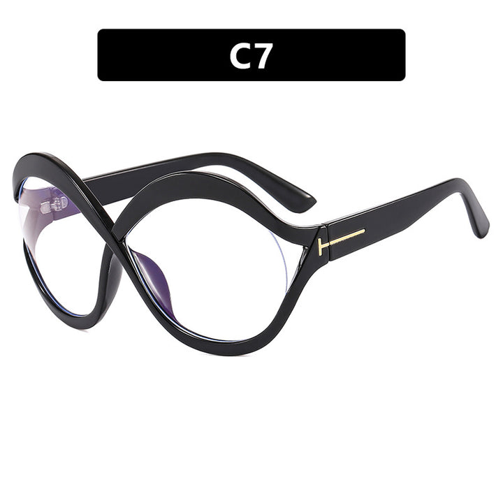 Women's extravagant Cat-Eye sunglasses with curved frame Bowlift