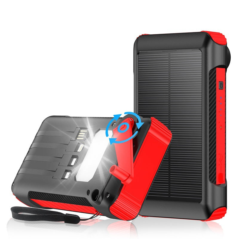 Solar Charger with Integrated Flashlight Bowlift