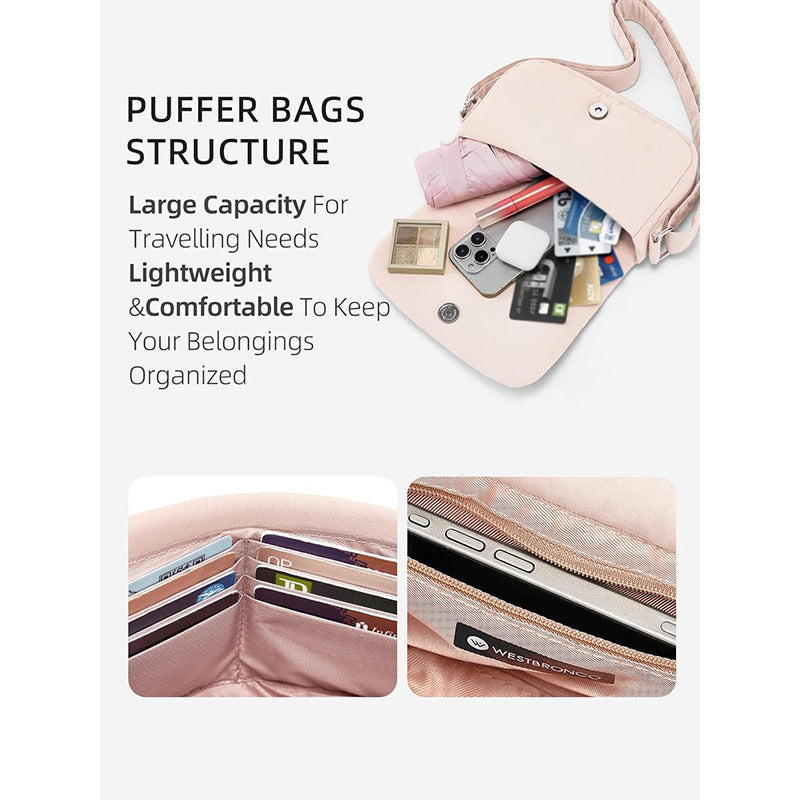 Fashionable shoulder bag with padded design Bowlift