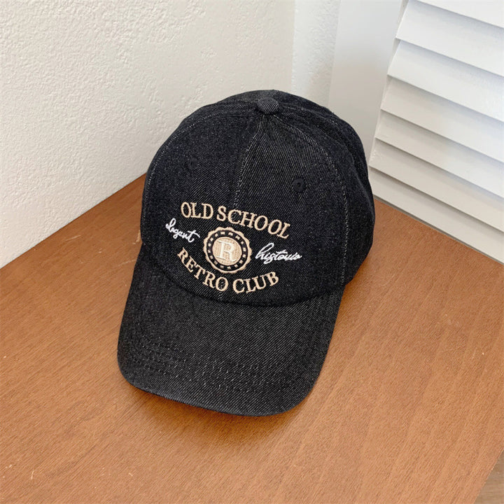 Unisex Retro Denim Baseball Cap Bowlift