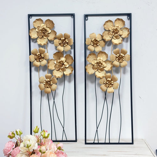 Artistic Floral Wall Metal Decor Bowlift