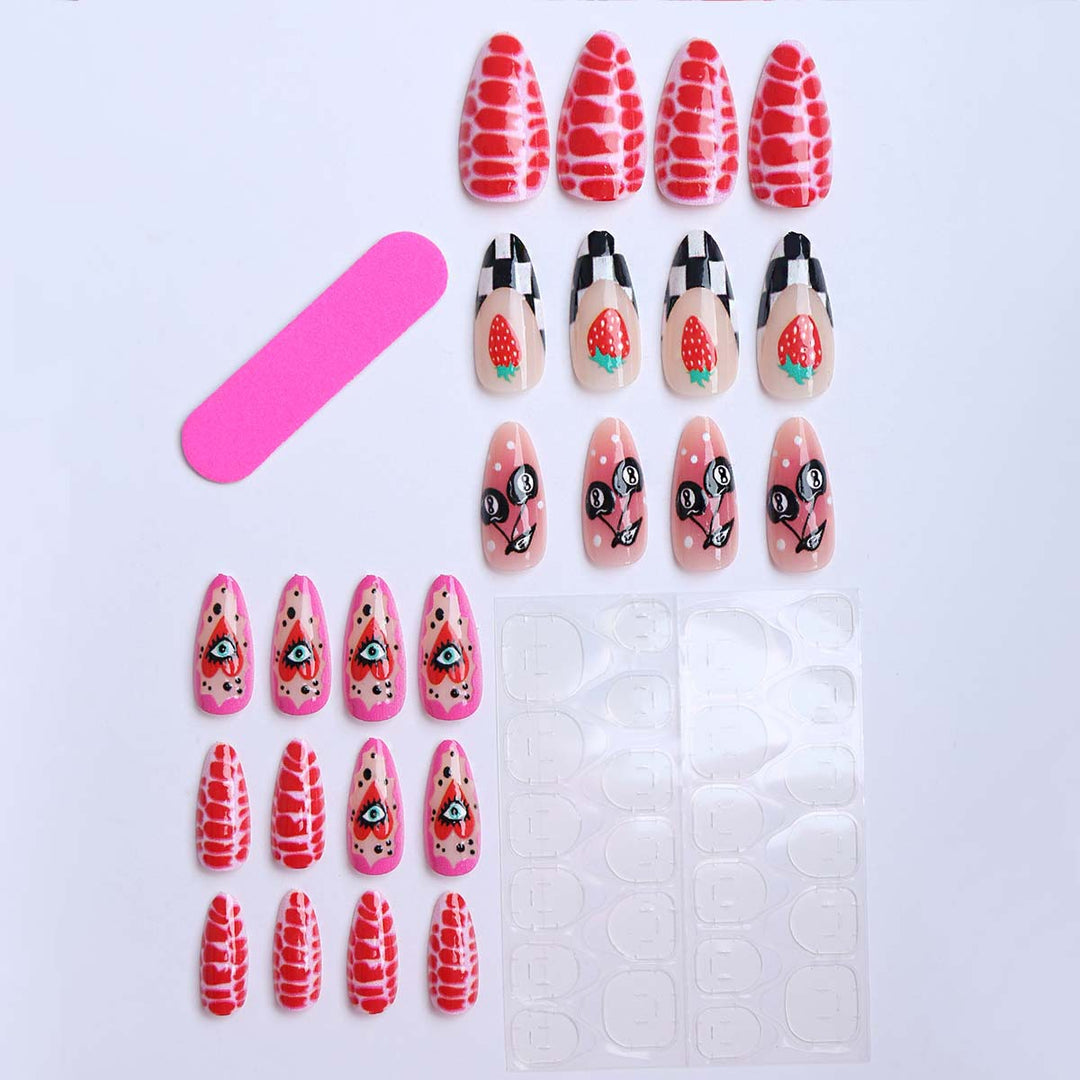 Creative Nail Art with Fruity Motifs and Eye-Catching Designs Bowlift