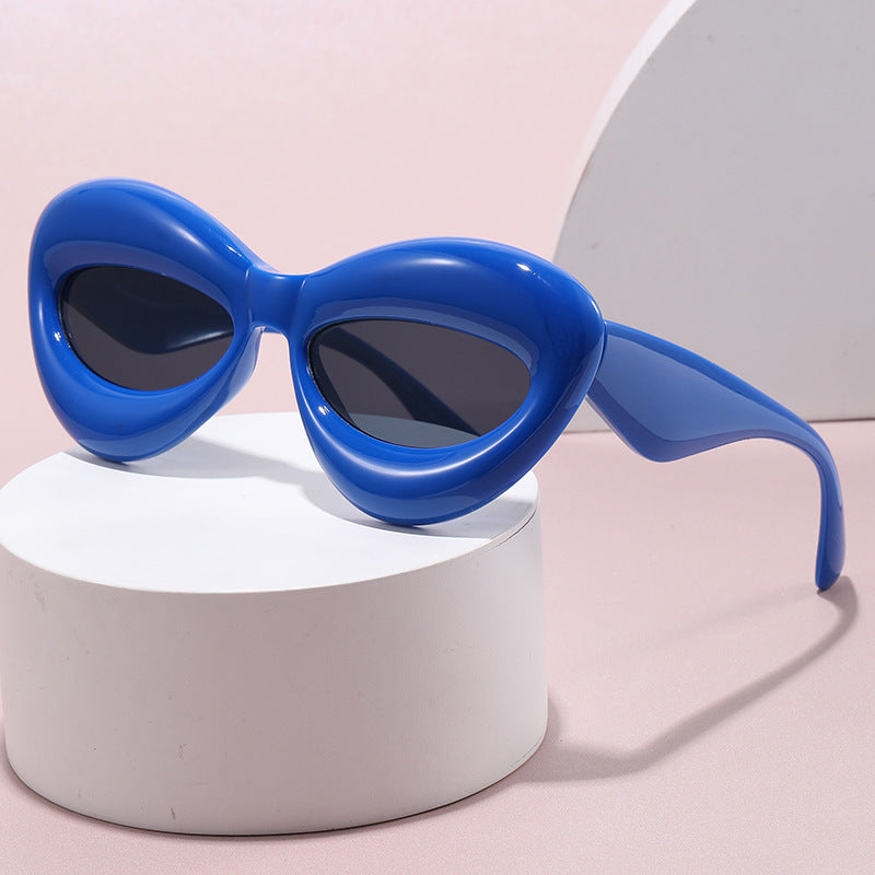 Women's creative designer cat-eye style sunglasses Bowlift