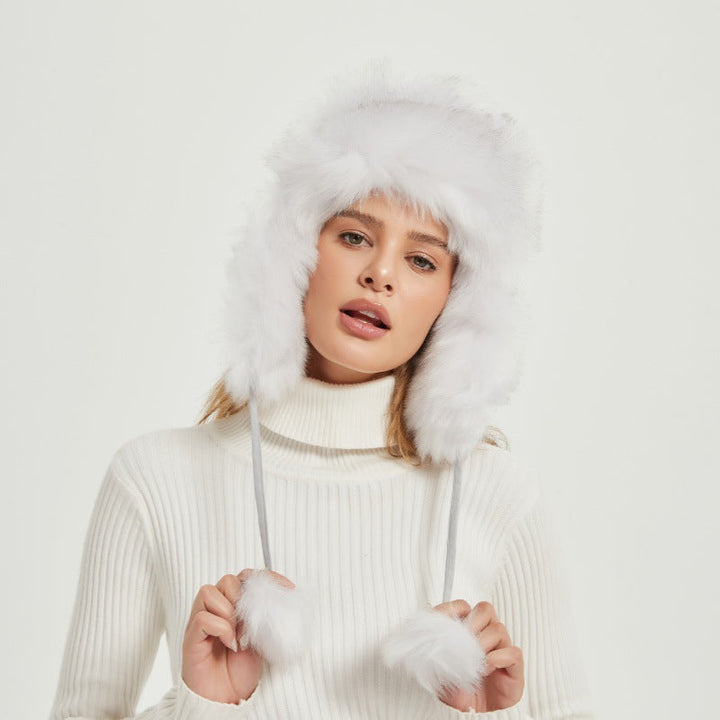 BowLift | Women’s Chunky Faux Fur Winter Hat with Animal Ears