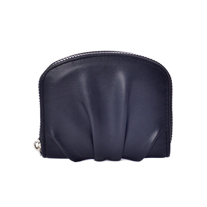 Sophisticated Textured Leather Coin Pouch Bowlift