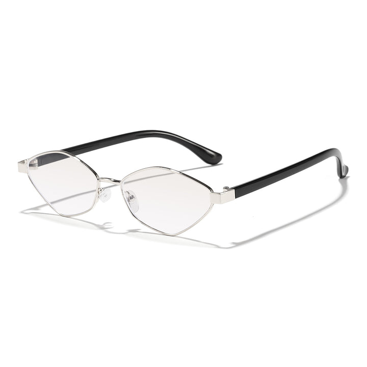 Women's Cat Eye Sunglasses with Brown Lenses and Elegant Metal Frame Bowlift