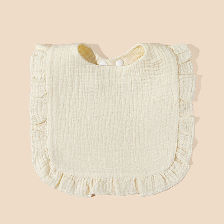 Soft Ruffled Muslin Baby Bib Bowlift