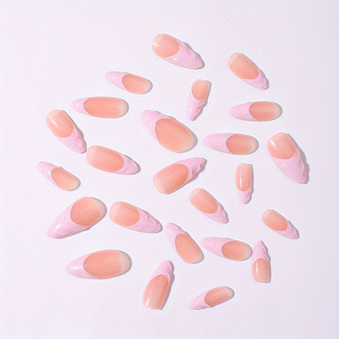 Artificial nail set with elegant tips and filigree design Bowlift