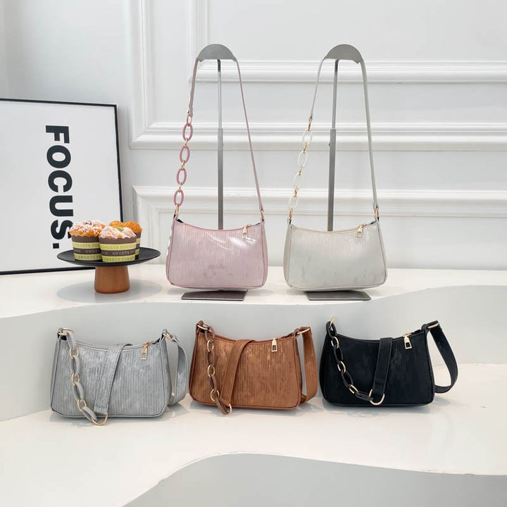 WoStylish Textured Crossbody Bag Bowlift
