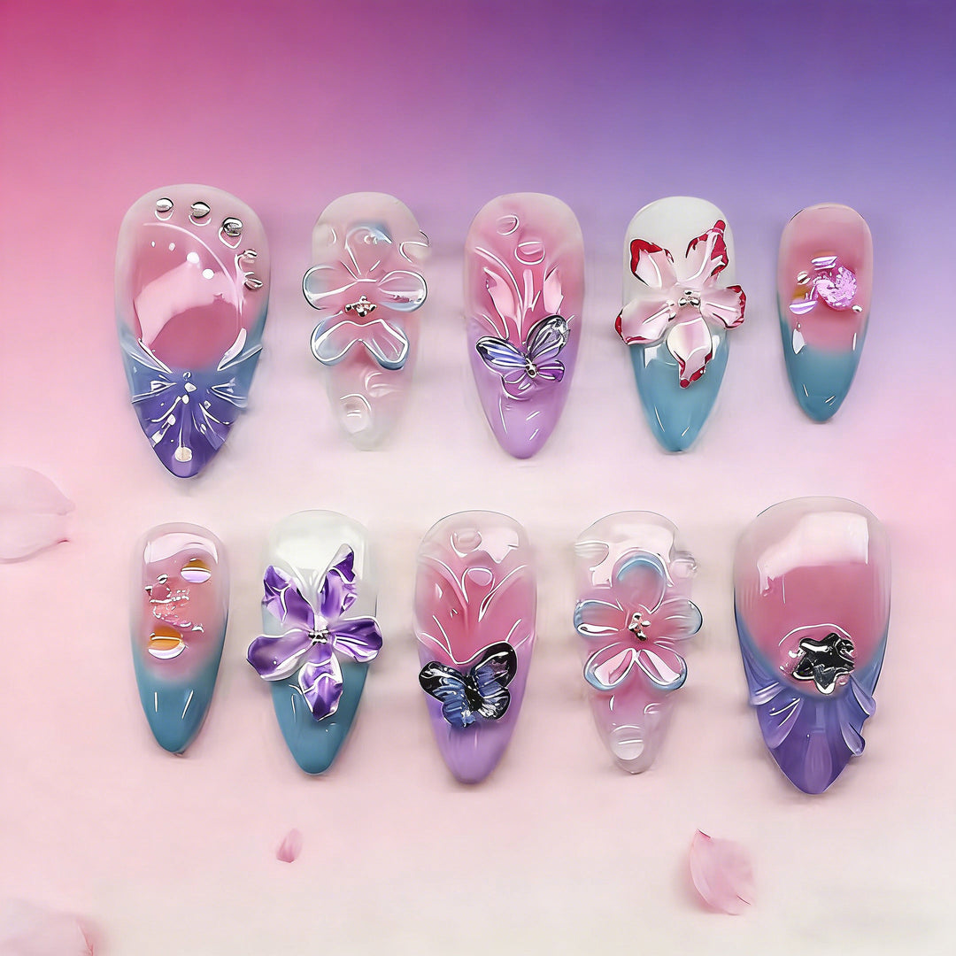 Artistic 3D Nail Tips with Maritime Design Bowlift