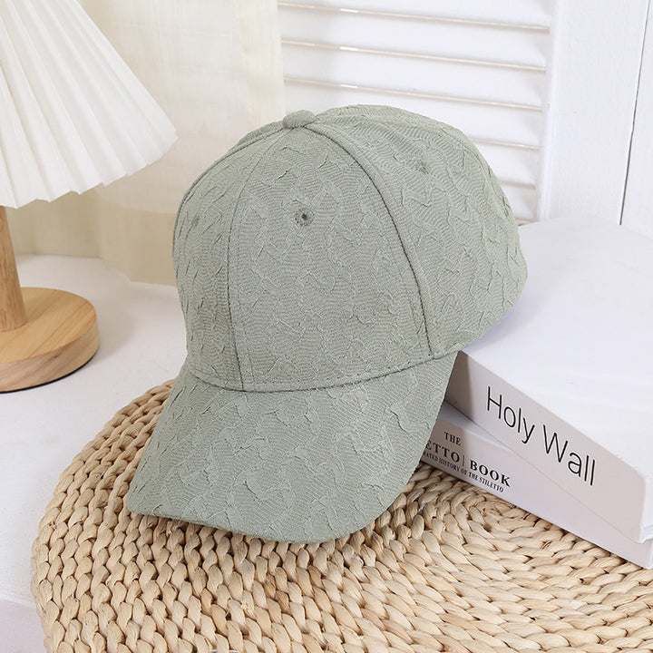 Women's Textured Fashion Baseball Cap Bowlift