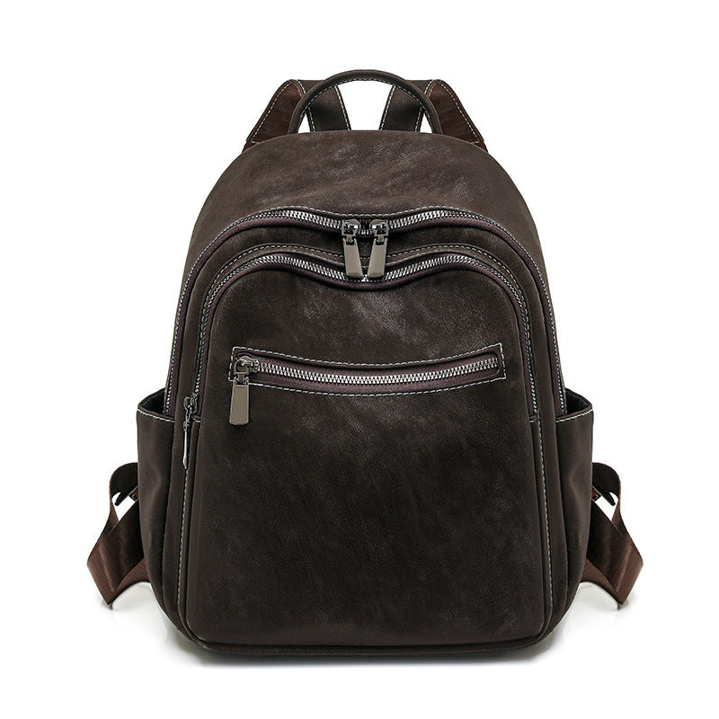 Premium Leather Travel Backpack Bowlift