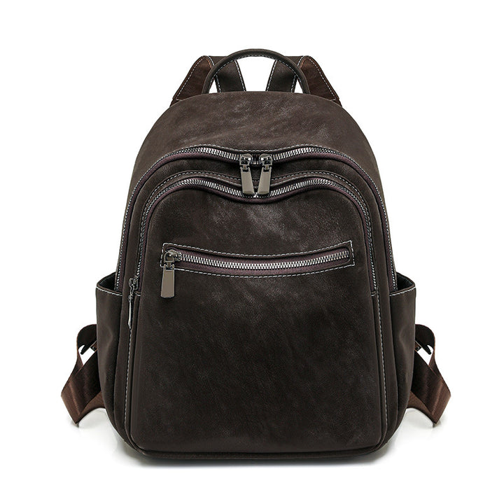 Premium Leather Travel Backpack Bowlift