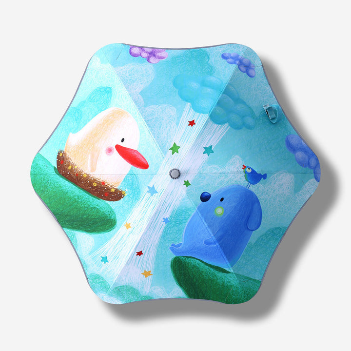 Women Children's Umbrella with Dinosaur Design Bowlift