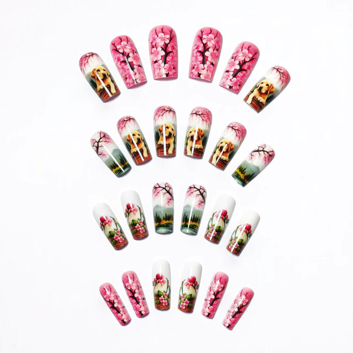Artistic Pet-Themed 3D Nail Art Bowlift