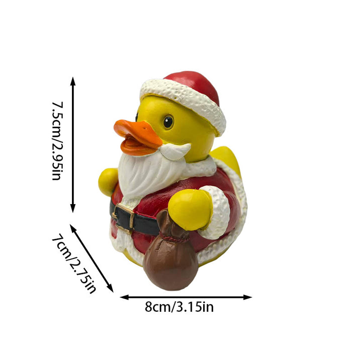 Funny rubber duck in craftsman's outfit Bowlift