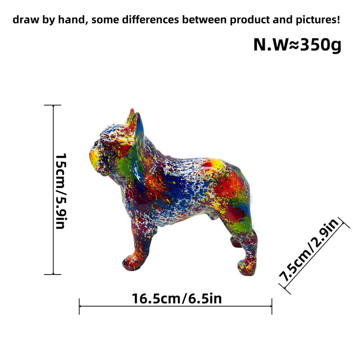 Decorative figure of a French Bulldog Bowlift