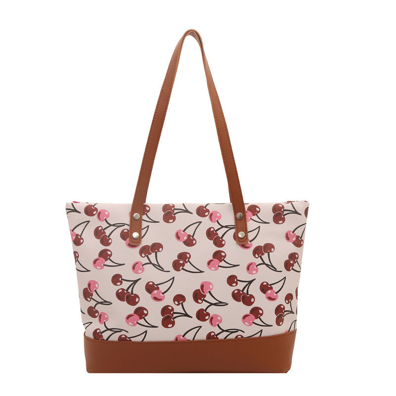 Playful Printed Canvas Tote Bag Bowlift