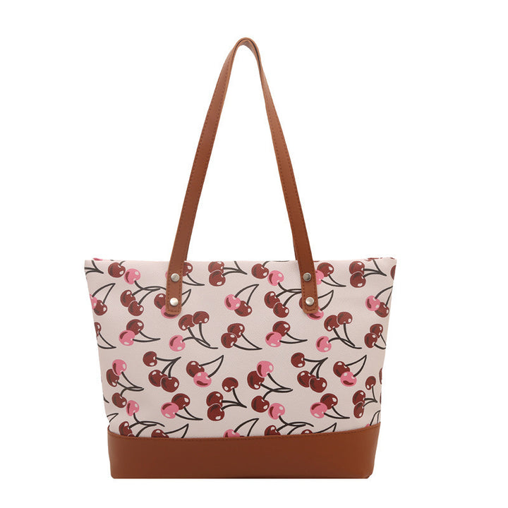 Playful Printed Canvas Tote Bag Bowlift