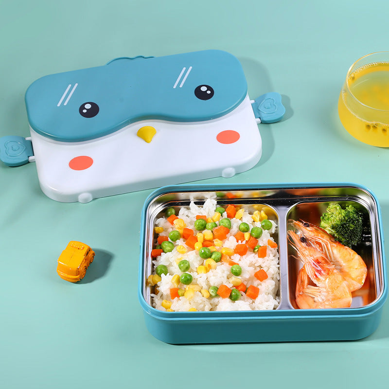 Cartoon-Themed Multi-Compartment Lunch Box