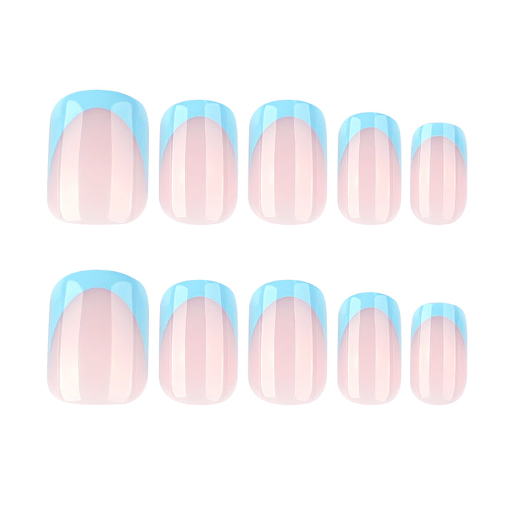 Elegant Manicure Artificial Nails with Pastel Colors Bowlift