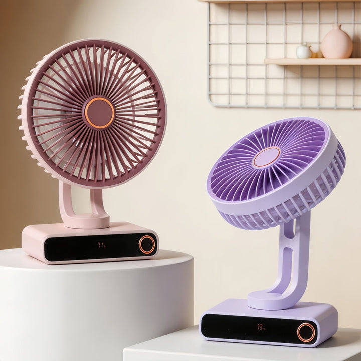Ladies portable table fan with elegant design and USB connection Bowlift