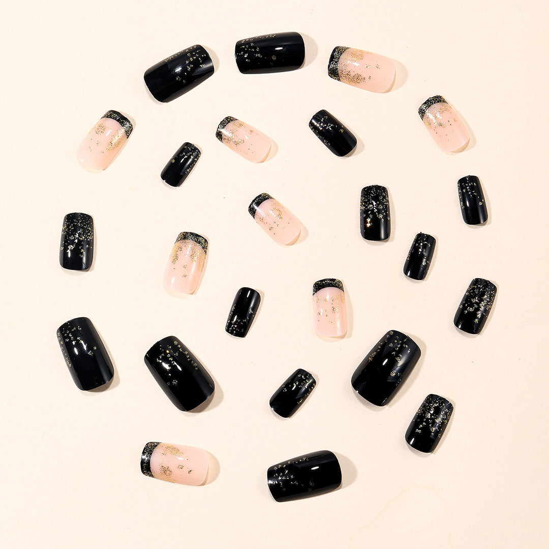 Elegant Glitter Ombre Nail Art Extensions Bowlift
