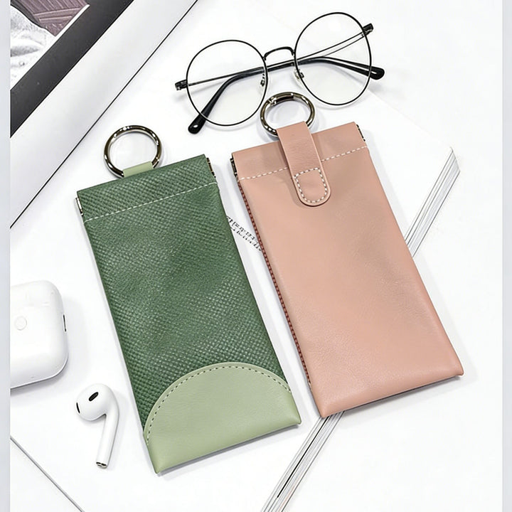 Luxurious Textured Leather Eyewear Case Bowlift