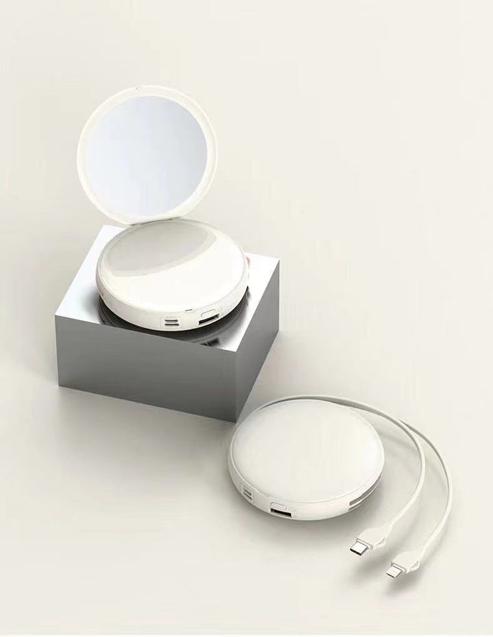 Portable mirror with USB charging function Bowlift