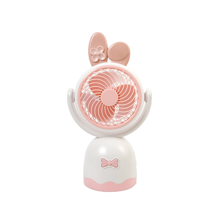 Ladies Portable Hand Fan with Cute Cat Ear Design Bowlift